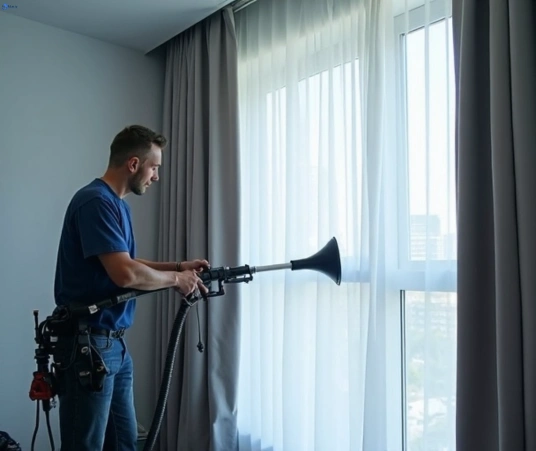 Professional commercial curtain cleaning process equipment Matty Curtain Cleaning homebush-west-nsw