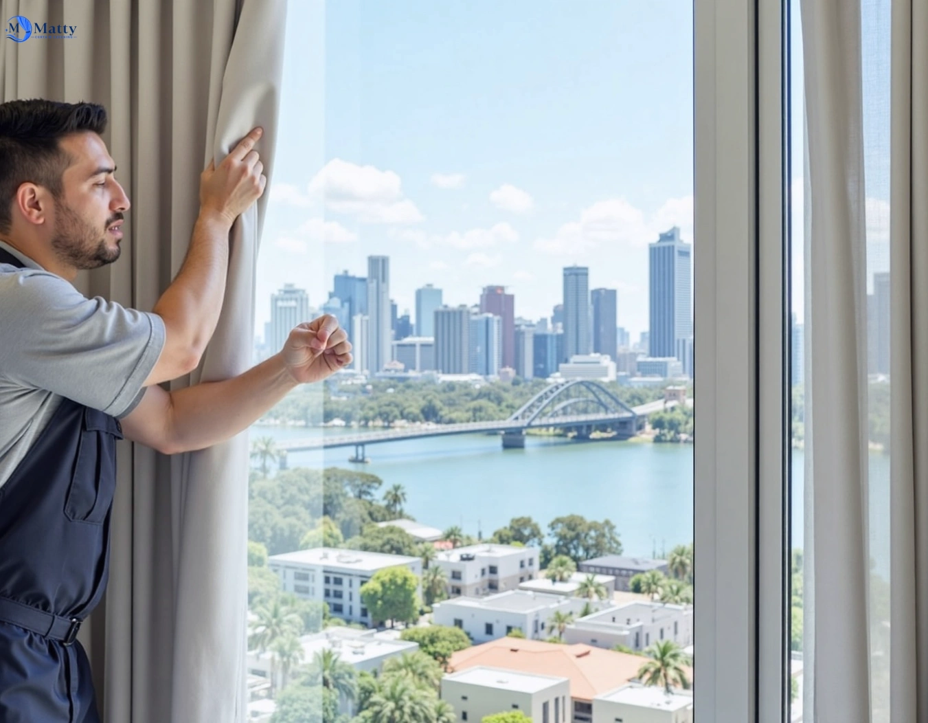 Professional curtain steam cleaning service homebush-west-nsw QLD by Matty Curtain Cleaning